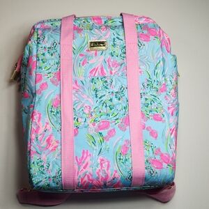 Lilly Pulitzer Vibrant Pink and Blue Backpack
